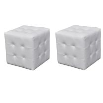  Krukken 2 st kubusvormig wit
