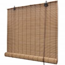  Rolgordijn 140x220 cm bamboe bruin