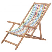  Strandstoel inklapbaar stof meerkleurig