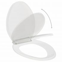  Toiletbril soft-close met quick-release ontwerp wit