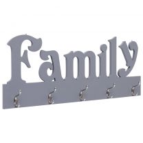  Wandkapstok FAMILY 74x29,5 cm grijs