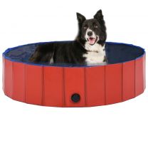  Hondenzwembad inklapbaar 120x30 cm PVC rood