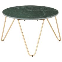  Salontafel 65x65x42 cm echt steen met marmeren textuur groen