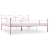  Bedframe metaal roze 180x200 cm