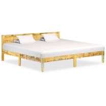  Bedframe massief gerecycled hout 200x200 cm