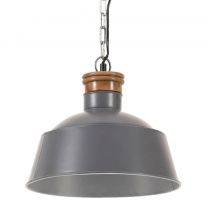  Hanglamp industrieel E27 32 cm grijs