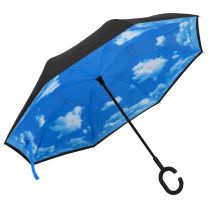  Paraplu C-handgreep 108 cm zwart