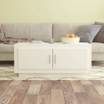  Salontafel 102x50x45 cm bewerkt hout wit