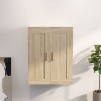  Wandkast 69,5x32,5x90 cm bewerkt hout sonoma eikenkleurig