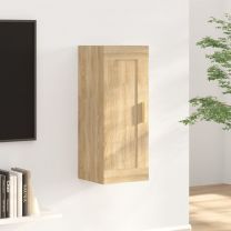  Hangkast 35x34x90 cm bewerkt hout sonoma eikenkleurig
