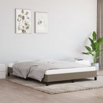  Bedframe stof taupe 140x190 cm