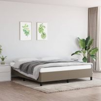  Bedframe stof taupe 160x200 cm