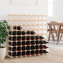  Wijnrek voor 72 flessen 90,5x23x90,5 cm massief grenenhout