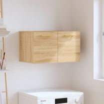 Wandkast 60x36,5x35 cm bewerkt hout sonoma eikenkleurig