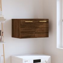  Wandkast 60x36,5x35 cm bewerkt hout bruineikenkleurig