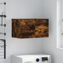  Wandkast 60x36,5x35 cm bewerkt hout gerookt eikenkleurig