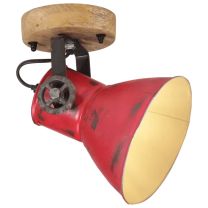  Wandlamp 25 W E27 11,5x11,5x25 cm verweerd rood