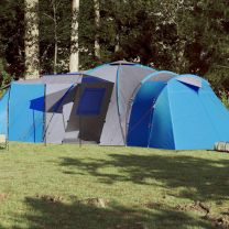  Tent 12-persoons 840x720x200 cm 185T taft blauw
