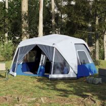  Tent met LED 443x437x229 cm lichtblauw