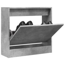  Schoenenkast 60x21x57 cm bewerkt hout betongrijs