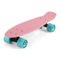 Skateboard Retro 57cm - rose - mint - tot 100 kg belastbaar