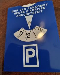 Parkeerschijf | Parkeerkaart - Blauwe zone | schijf / kaart voor parkeer