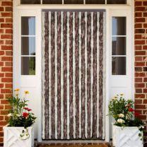  Vliegengordijn 100x220 cm chenille beige en lichtbruin