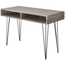  Bureau met 2 compartimenten grijs