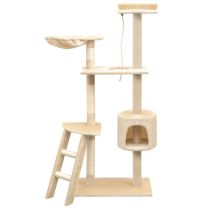  Kattenkrabpaal met sisal krabpalen 150 cm beige
