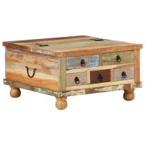  Salontafel 70x70x38 cm gerecycled hout