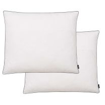 Kussens licht 70x60 cm dons-/verenvulling wit 2 st