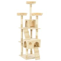  Kattenkrabpaal met sisal krabpalen 170 cm beige