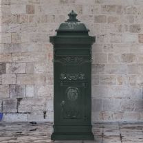  Pilaar brievenbus vintage stijl roestbestendig aluminium groen