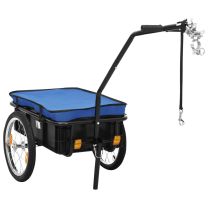  Fietstrailer/trekwagen 155x60x83 cm staal blauw