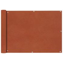  Balkonscherm Oxford textiel 75x400 cm terracotta