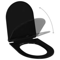  Toiletbril soft-close met quick-release ontwerp zwart
