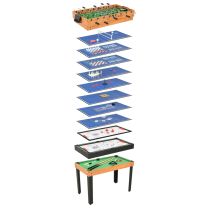  Multispeeltafel 15-in-1 121x61x82 cm esdoornkleurig