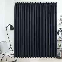  Gordijn verduisterend met haken 290x245 cm antraciet