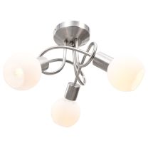  Plafondlamp met keramieken bolvormige kappen voor 3xE14 wit