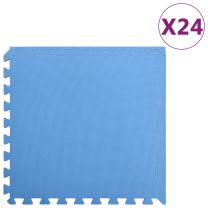  Vloermatten 24 st 8,64  EVA-schuim blauw