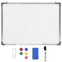  Whiteboard magnetisch 90x60 cm staal wit
