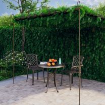  Tuinpergola 4x3x2,5 m ijzer antiekbruin