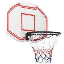  Basketbalbord 90x60x2 cm polyetheen wit