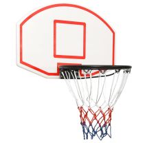  Basketbalbord 71x45x2 cm polyetheen wit