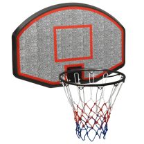  Basketbalbord 90x60x2 cm polyetheen zwart