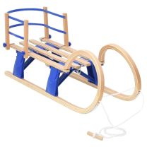  Slee met rugleuning inklapbaar 110 cm multiplex