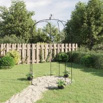  Tuinboog 180x255 cm staal zwart
