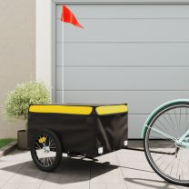  Fietstrailer 45 kg ijzer zwart en geel