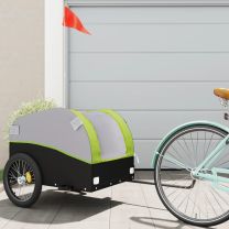  Fietstrailer 45 kg ijzer zwart en groen