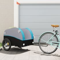  Fietstrailer 45 kg ijzer zwart en blauw